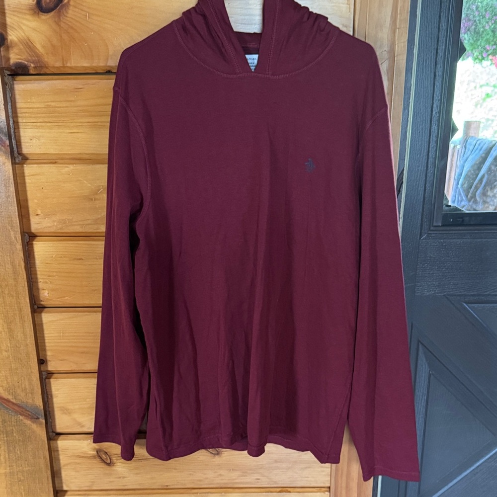 Men's Burgundy Hoodie